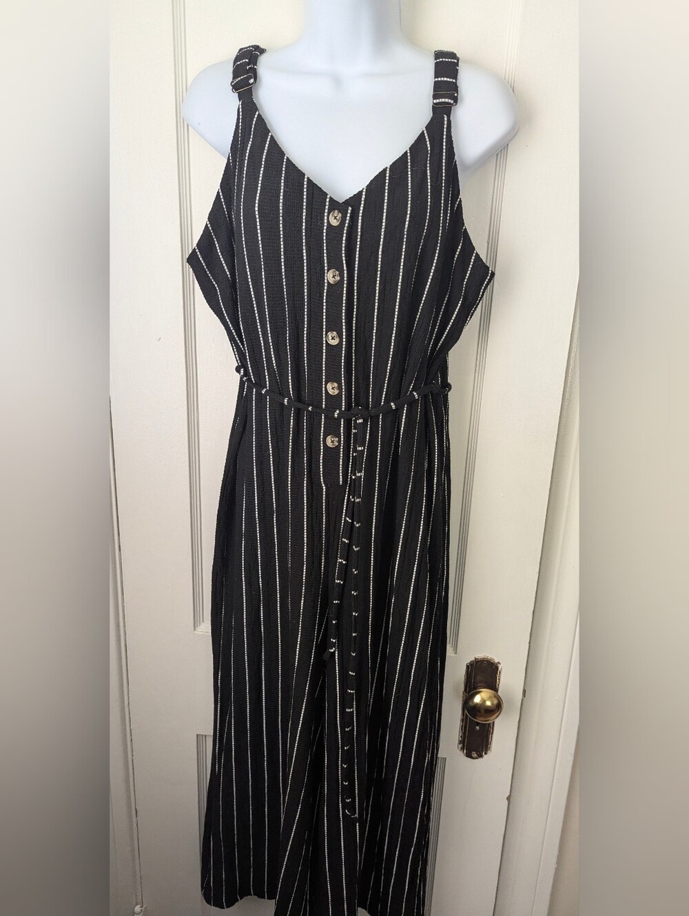 Xhilaration Striped Jumpsuit - Picture 2 of 12